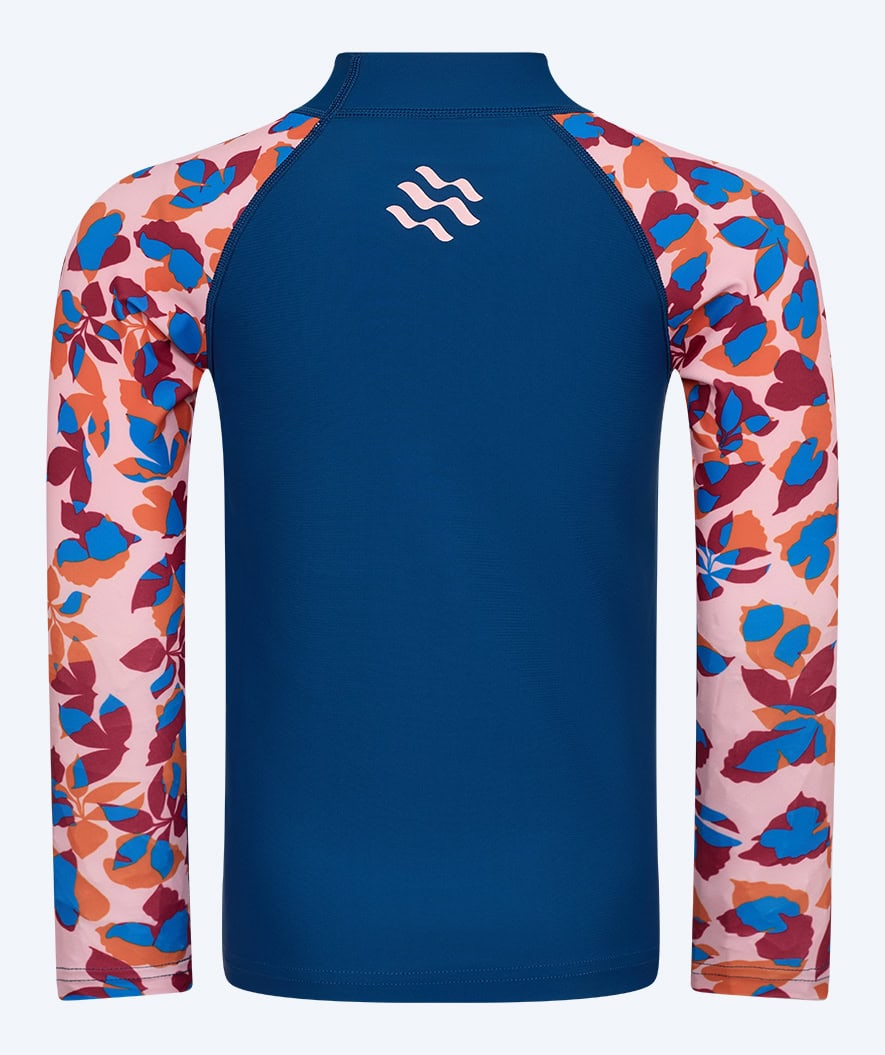 Watery UV-shirt for kids - Osiris Long Sleeve Rashguard - Light pink/dark blue