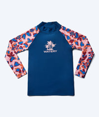 Watery UV-shirt for kids - Osiris Long Sleeve Rashguard - Light pink/dark blue
