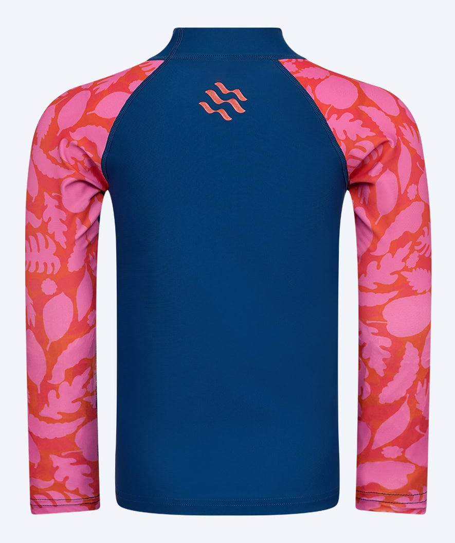 Watery UV-shirt for kids - Osiris Long Sleeve Rashguard - Pink/dark blue