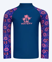 Watery UV-shirt for kids - Osiris Long Sleeve Rashguard - Purple/dark blue