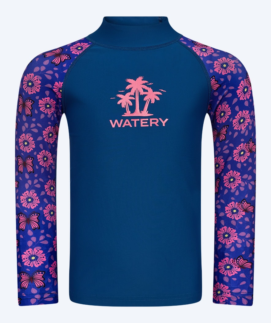 Watery UV-shirt for kids - Osiris Long Sleeve Rashguard - Purple/dark blue