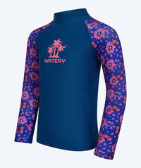 Watery UV-shirt for kids - Osiris Long Sleeve Rashguard - Purple/dark blue