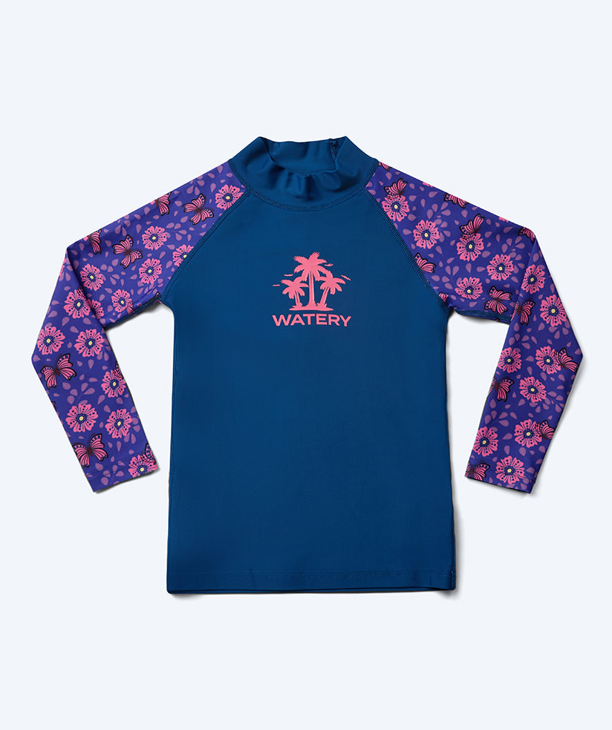 Watery UV-shirt for kids - Osiris Long Sleeve Rashguard - Purple/dark blue