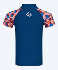 Watery UV-shirt for kids - Osiris Short Sleeve Rashguard - Light pink/dark blue