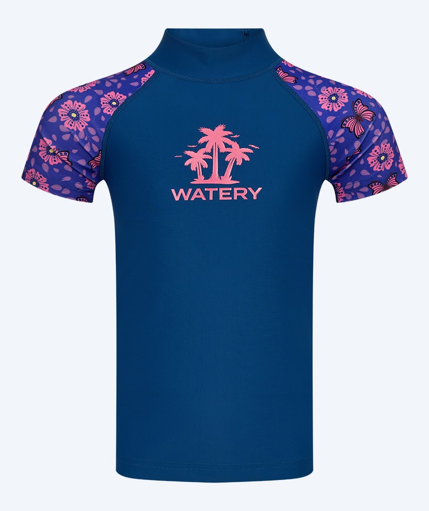 Watery UV-shirt for kids - Osiris Short Sleeve Rashguard - Purple/dark blue