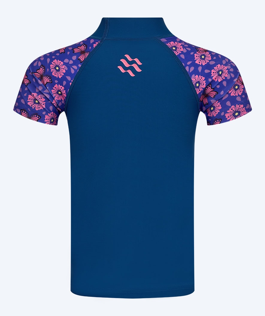 Watery UV-shirt for kids - Osiris Short Sleeve Rashguard - Purple/dark blue