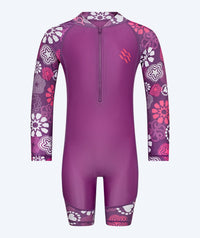 Watery UV-suit for children - Athena Long Sleeve Rashguard - Purple