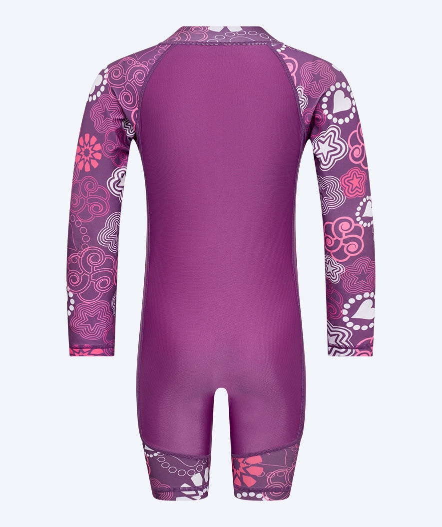 Watery UV-suit for children - Athena Long Sleeve Rashguard - Purple
