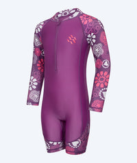 Watery UV-suit for children - Athena Long Sleeve Rashguard - Purple