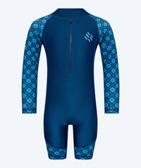 Watery UV-suit for children - Athena Long Sleeve Rashguard - Dark blue