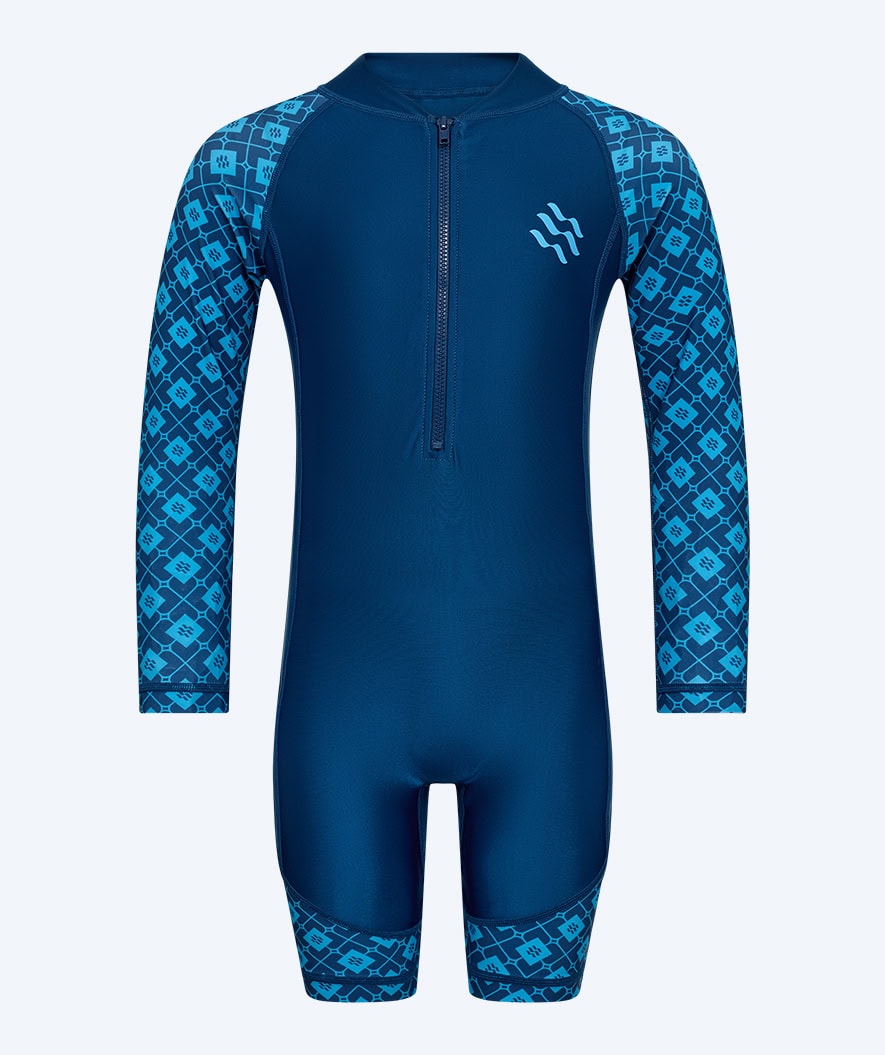 Watery UV-suit for children - Athena Long Sleeve Rashguard - Dark blue