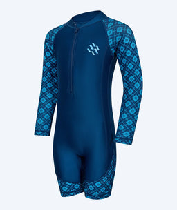 Watery UV-suit for children - Athena Long Sleeve Rashguard - Dark blue