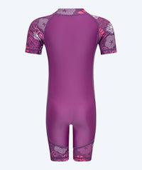 Watery UV-suit for children - Athena Short Sleeve Rashguard - Purple