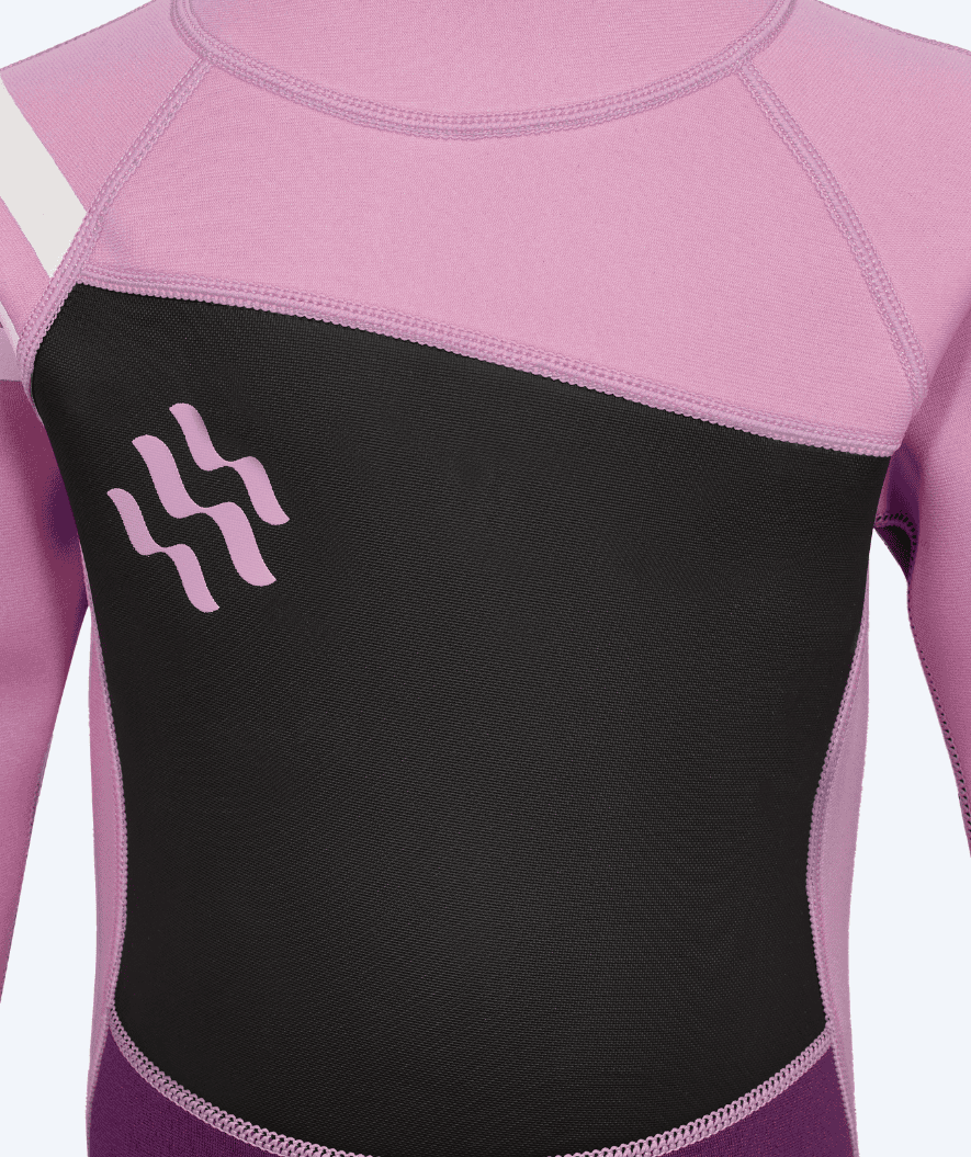 Watery wetsuit for kids - Electra (2.2mm) - Purple/light pink