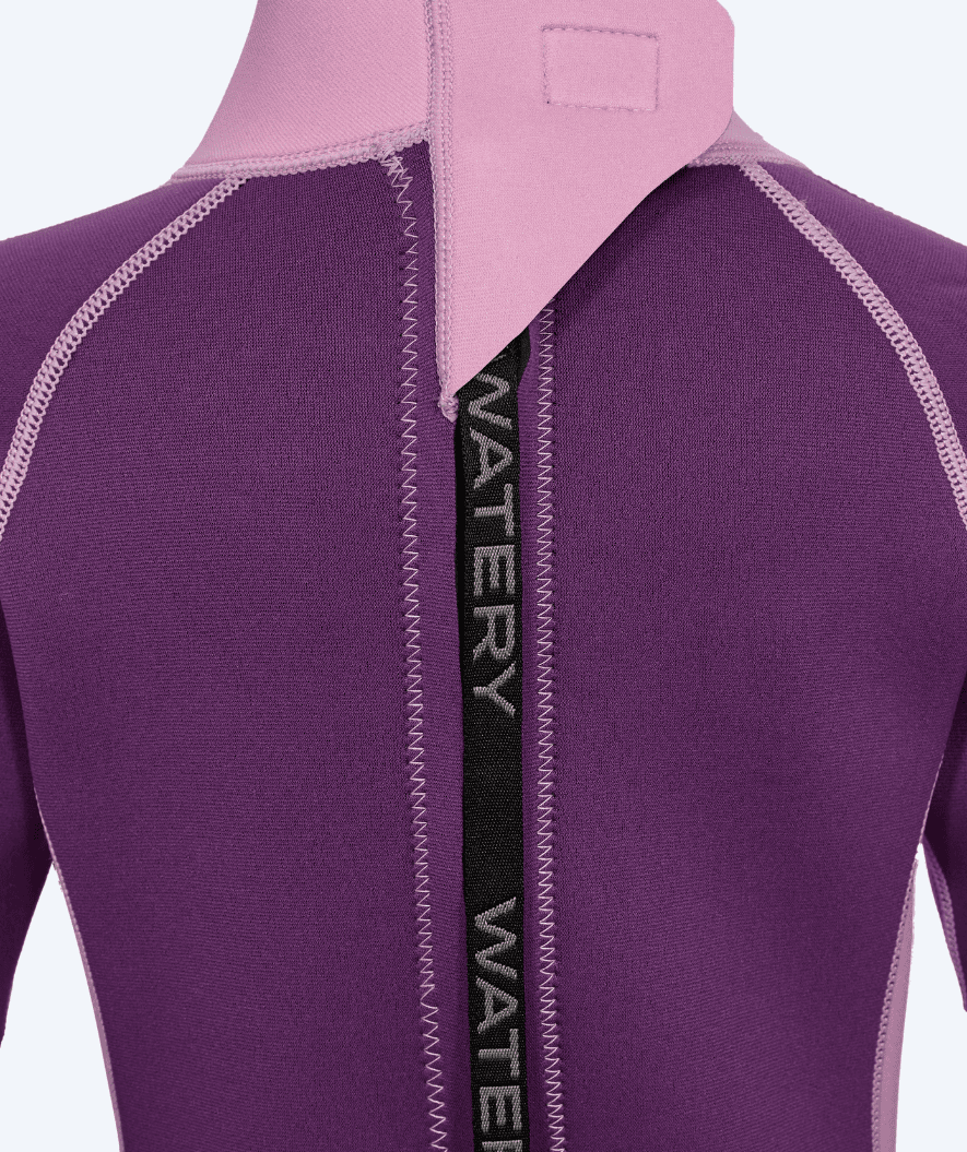 Watery wetsuit for kids - Electra (2.2mm) - Purple/light pink
