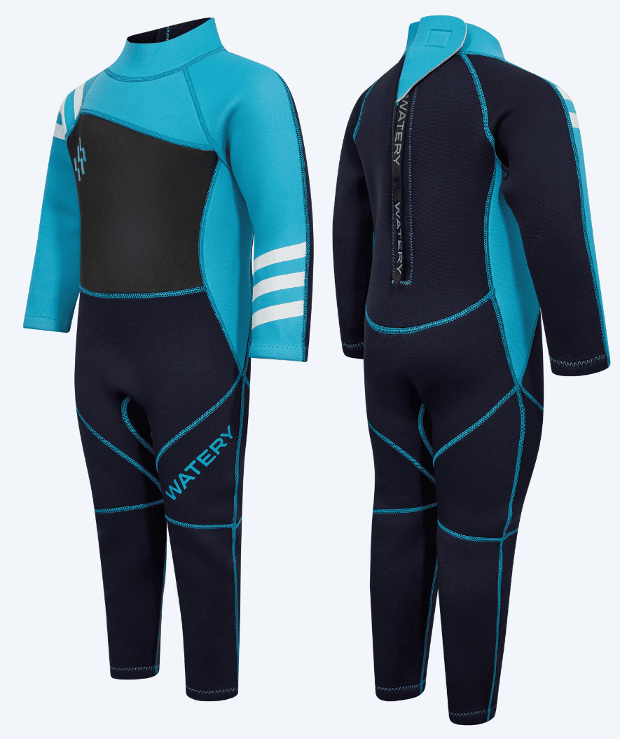 Watery wetsuit for kids - Electra (2.2mm) - Dark blue/light blue