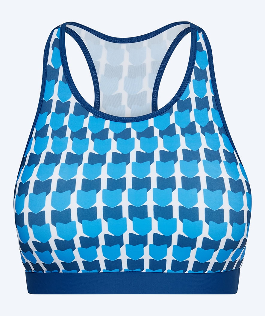 Watery bikini top for women - Sirona - Blue
