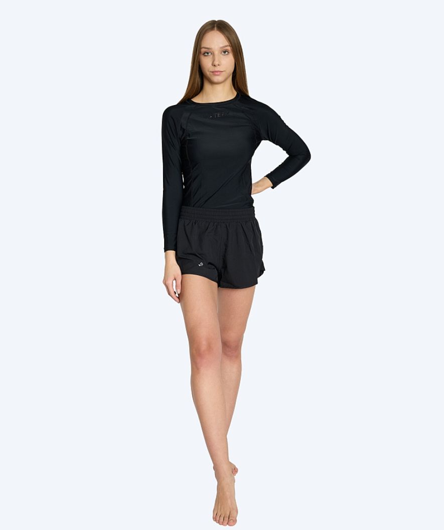 Watery swim shorts for women - Chilton - Black
