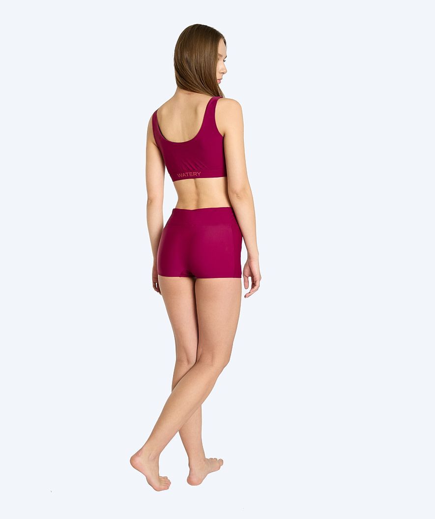 Watery bikini top for women - Remington - Dark red