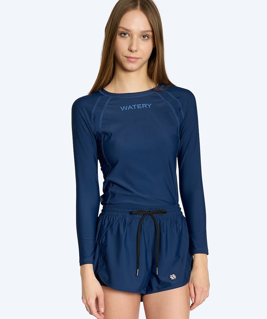 Watery swim shorts for women - Remington - Dark blue