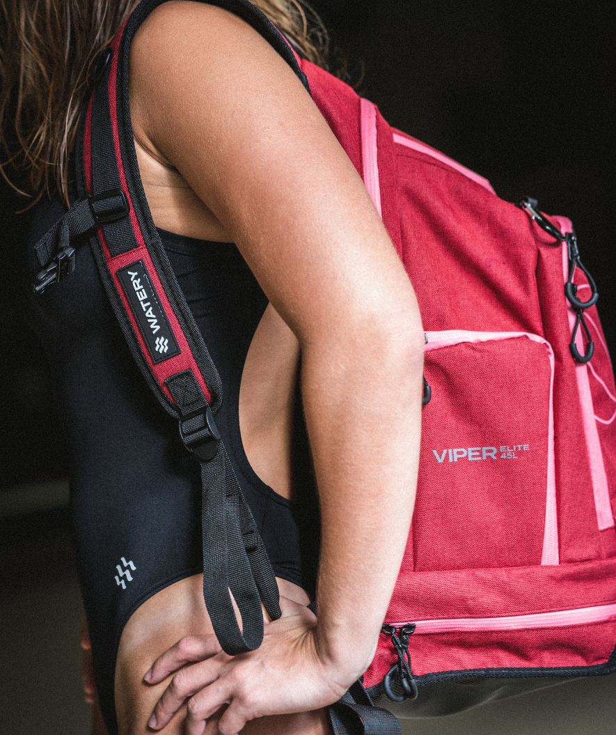 Watery swim bag - Viper Elite 45L - Red/pink