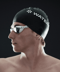 Watery Elite swim goggles - Poseidon Ultra Mirror - White/silver