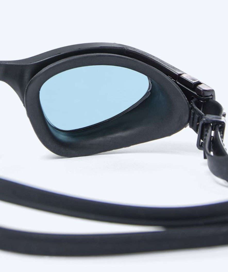 Watery exercise swim goggles - Kelvin Active - Black (Smoke lens)