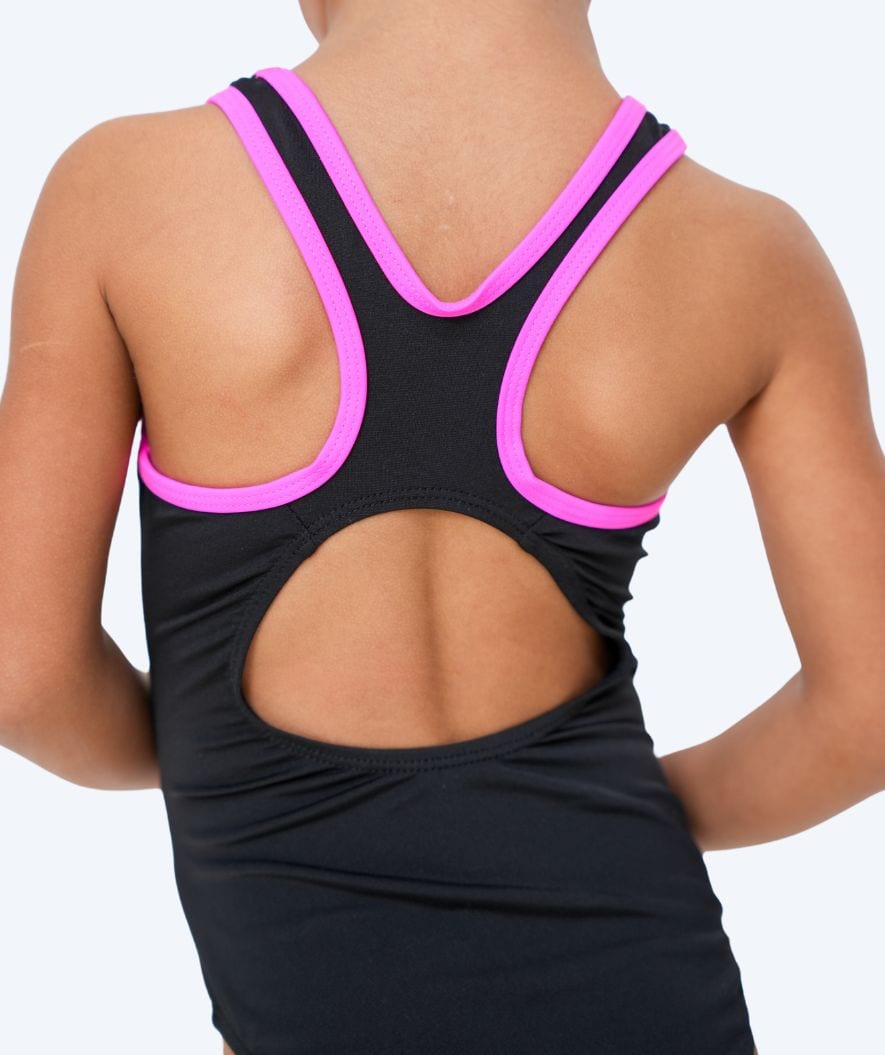 Watery swimsuit for girls - Hurley - Black/light pink