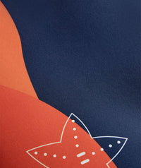 Watery swim vest for kids (1-6) - Seadon - Dark blue/orange