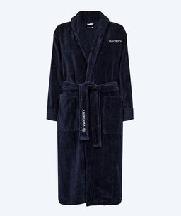 Watery bathrobe for women - Mariana - Navy blue