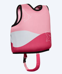 Watery swim vest for kids (1-6) - Seadon - Light pink (With harness)