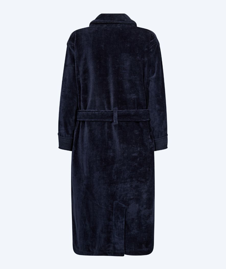 Watery bathrobe for women - Mariana - Navy blue