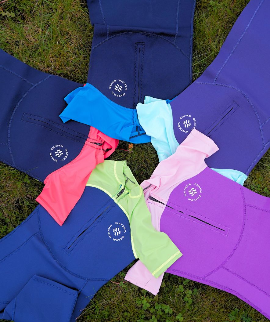 Watery UV wetsuit for kids - Calypso Long Sleeved - Atlantic Purple