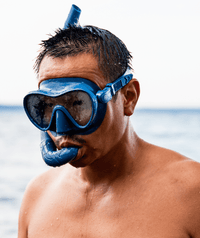 Watery Combo snorkel set for adults - Cliff - Blue