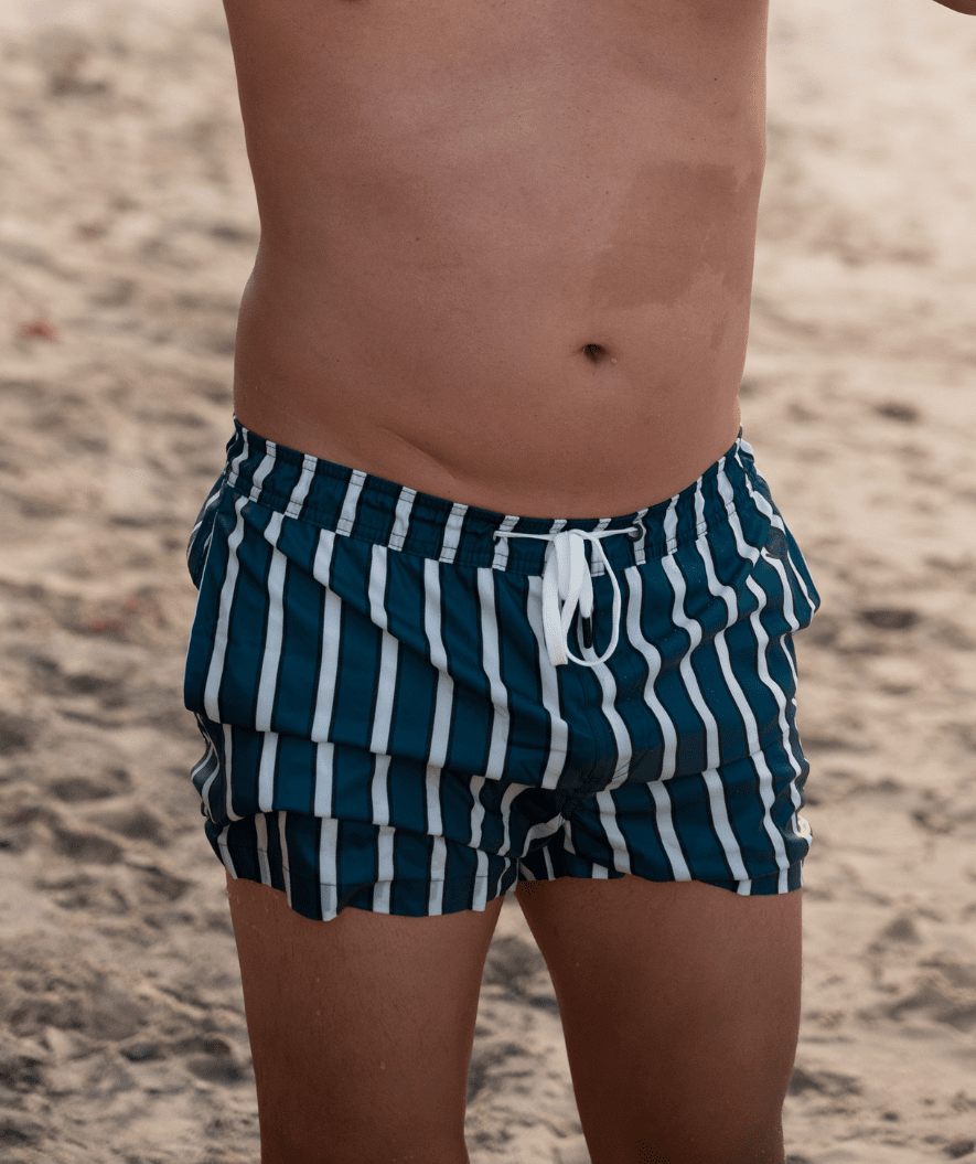 Watery swim shorts for men - Kelvin Eco - Green/white