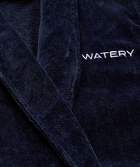 Watery bathrobe for women - Mariana - Navy blue