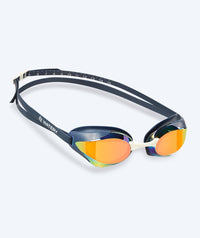 Watery Elite swimming goggles - Poseidon Ultra Mirror - Dark blue/gold