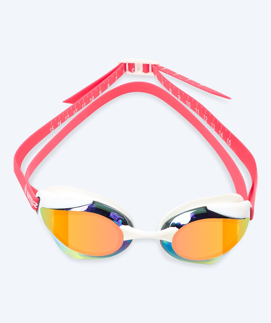Watery Elite swimming goggles - Poseidon Ultra Mirror - Pink/gold