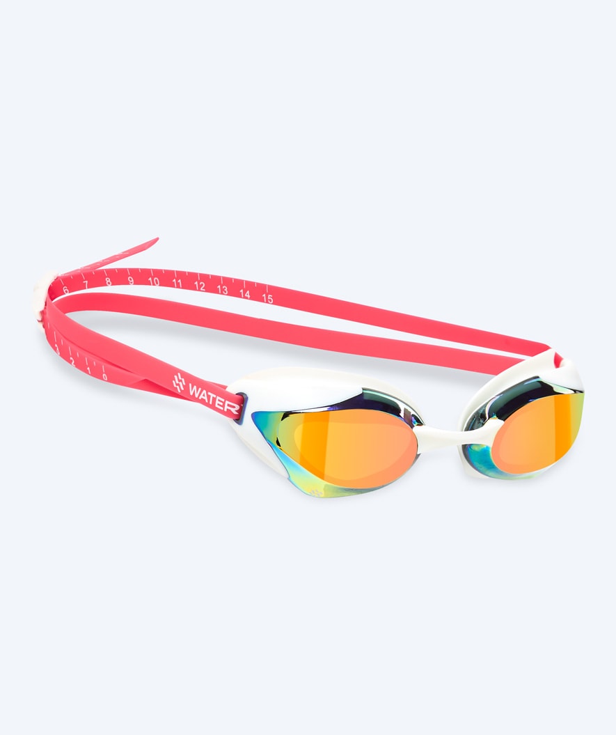 Watery Elite swimming goggles - Poseidon Ultra Mirror - Pink/gold