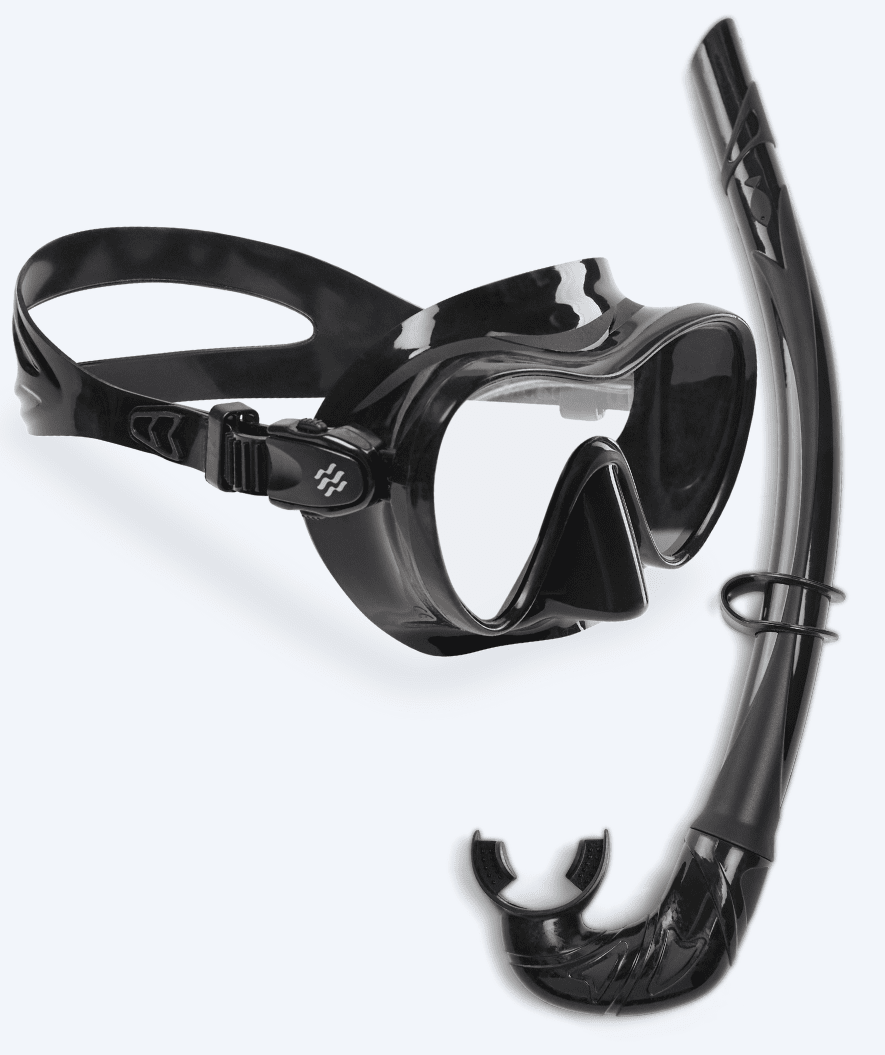 Watery diving mask for adults (from 12 years) - Cliff - Black
