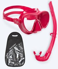 Watery Combo snorkel set for adults - Cliff - Red