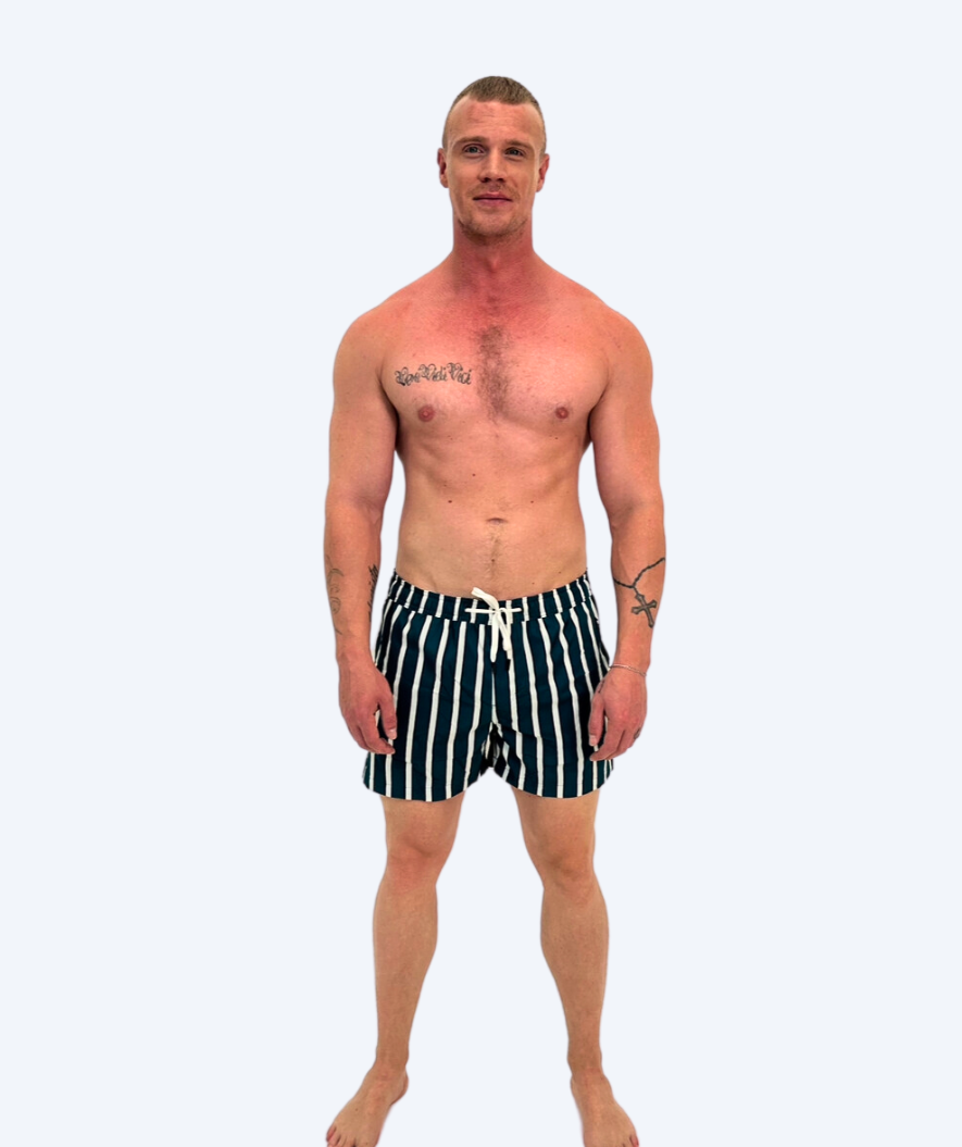 Watery swim shorts for men - Kelvin Eco - Green/white