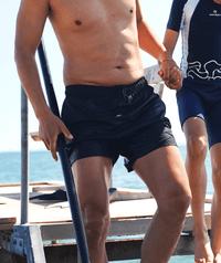 Watery swim shorts for men - Waverly - Dark blue