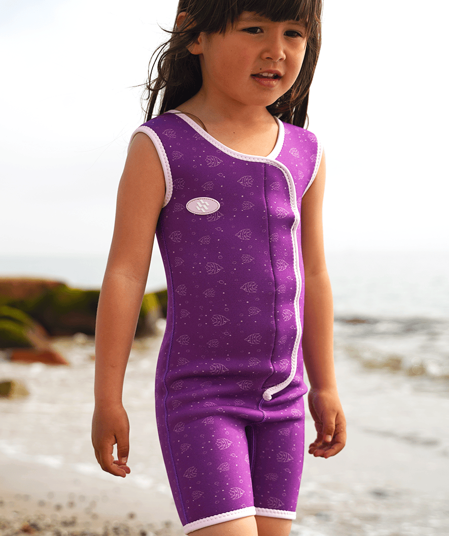 Watery wetsuit for kids - Baia Shorty - Atlantic Purple