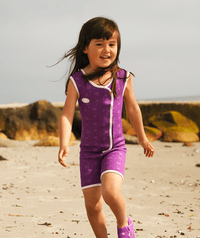 Watery wetsuit for kids - Baia Shorty - Atlantic Purple