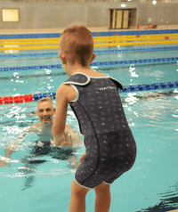 Watery wetsuit for kids - Baia Shorty - Atlantic Turquoise