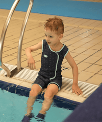 Watery wetsuit for kids - Baia Shorty - Atlantic Purple