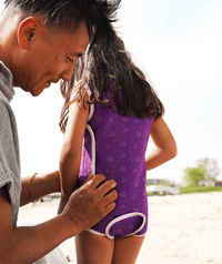 Watery wetsuit for kids - Baia Wrap - Atlantic Purple