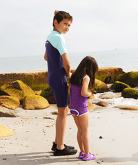 Watery wetsuit for kids - Baia Wrap - Atlantic Turquoise