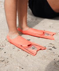 Watery snorkel set for junior (8-15) - Wyre/Masika - Orange/blue